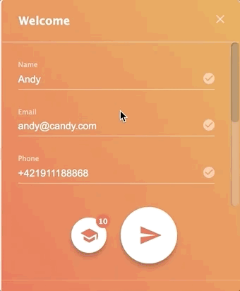 Boczny formularz kontaktowy LiveAgent
