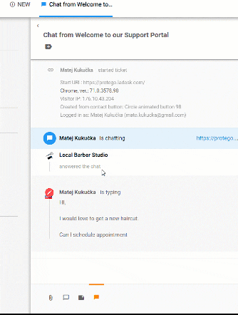Funkcja widoku pisania w czasie rzeczywistym