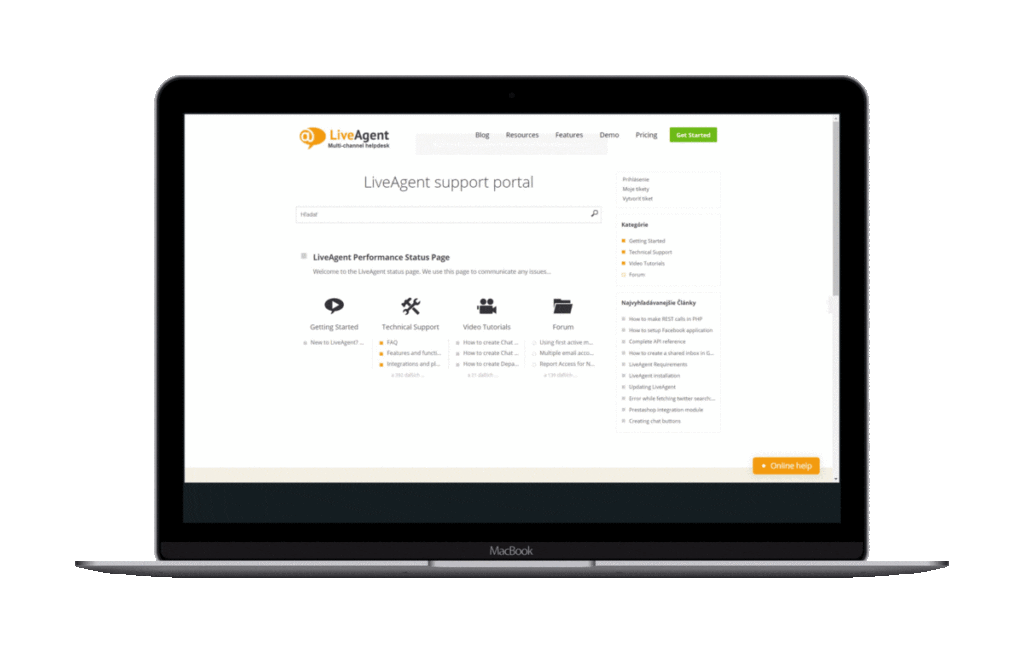 projekty baz wiedzy w LiveAgent