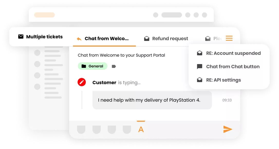 Oprogramowanie help desk LiveAgent z wieloma zgłoszeniami