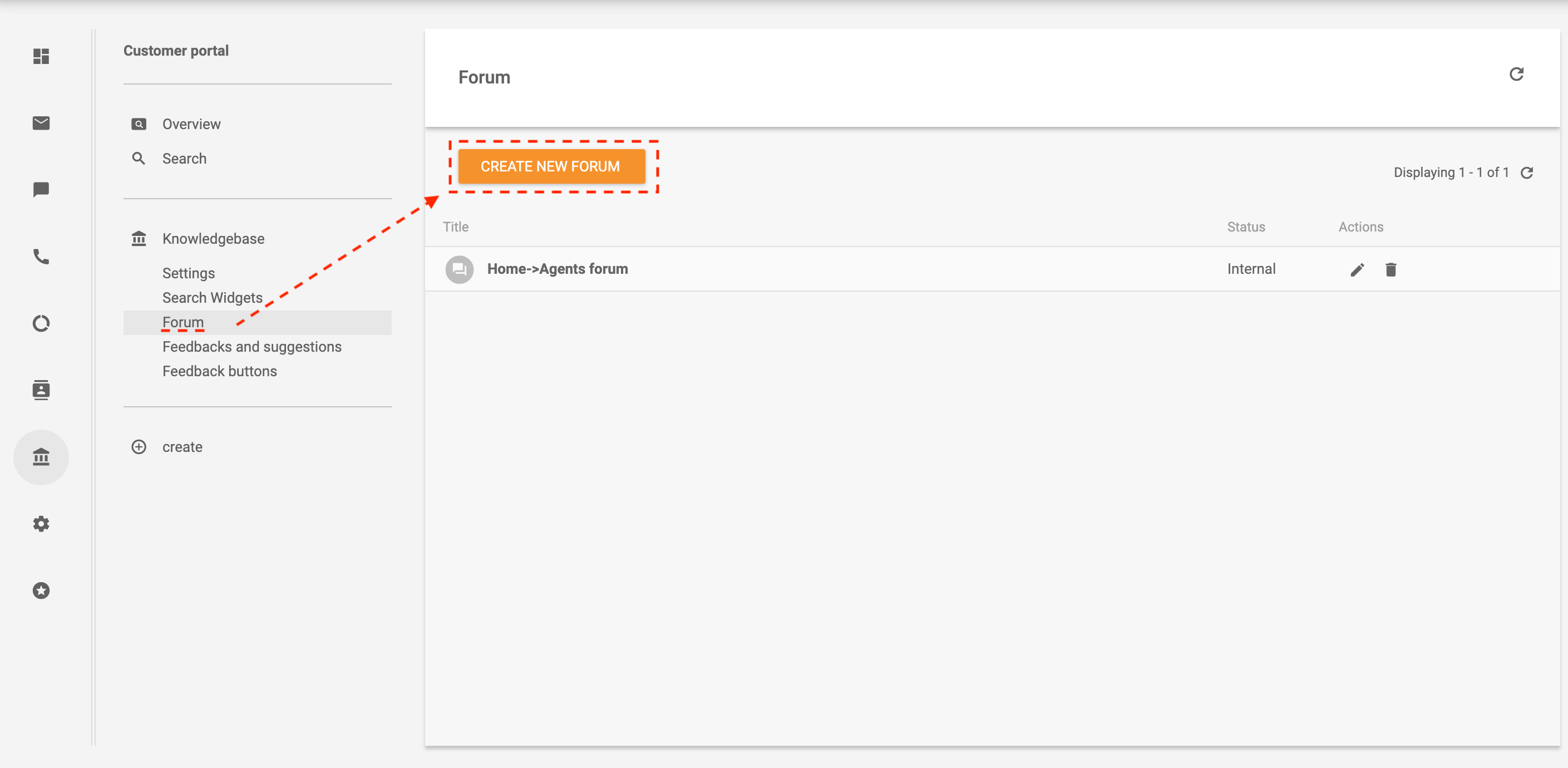Utwórz forum w LiveAgent