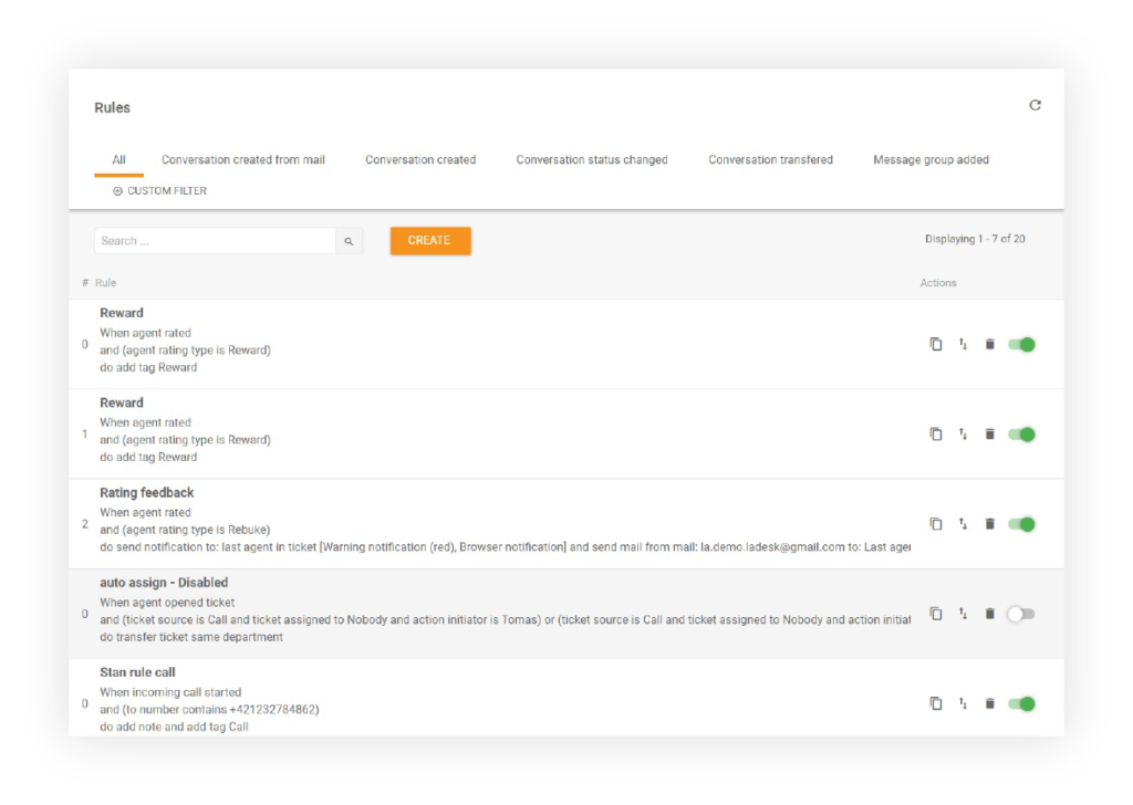 Reguły automatyzacji LiveAgent