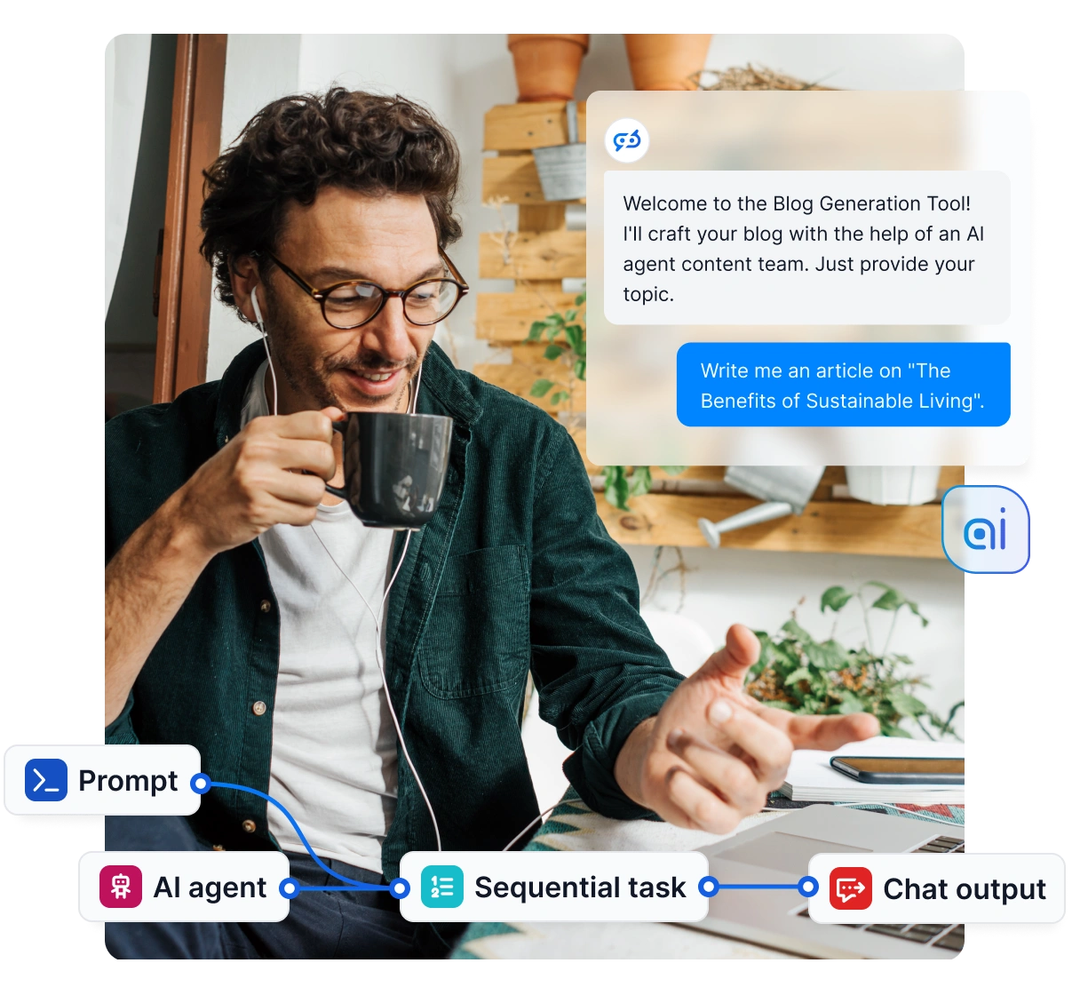Ilustracja pulpitu LiveAgent
