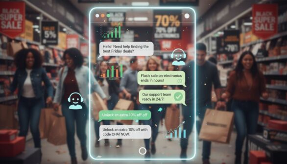 Jak czat na żywo zwiększa wskaźniki konwersji e-commerce w Czarny Piątek