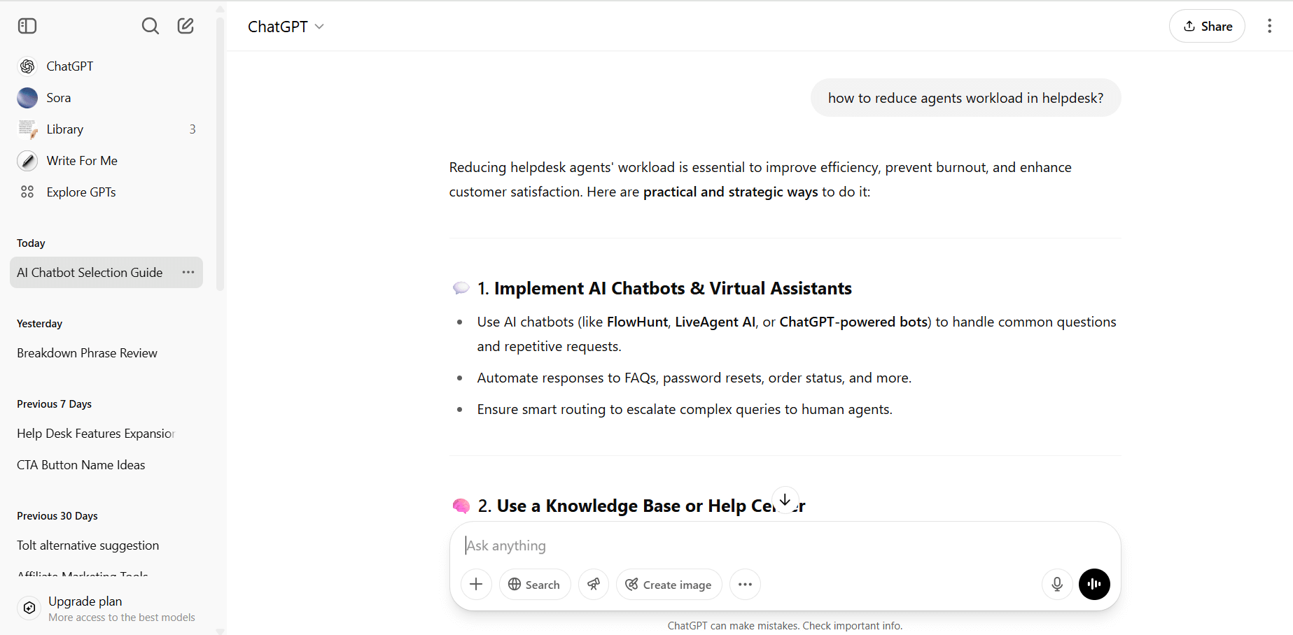 Przegląd ChatGPT interfejsu konwersacji