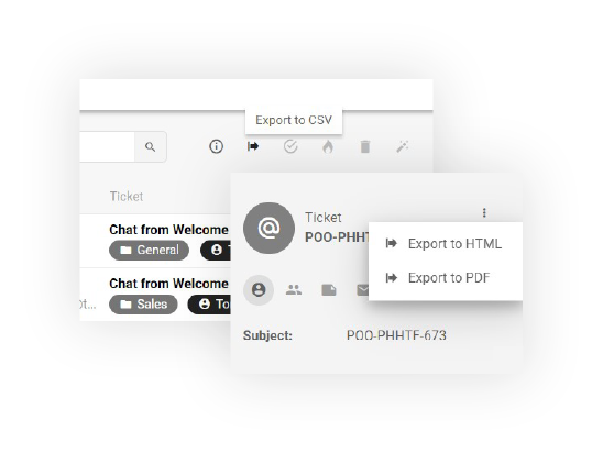 Eksportowanie biletów w LiveAgent