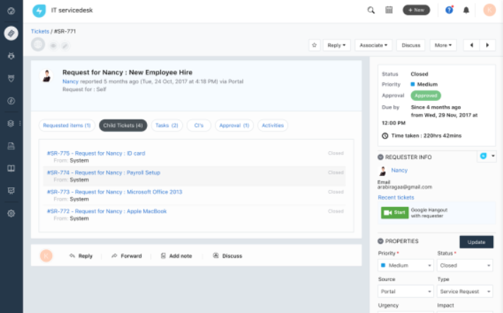 Oprogramowanie systemu obsługi zgłoszeń Freshservice
