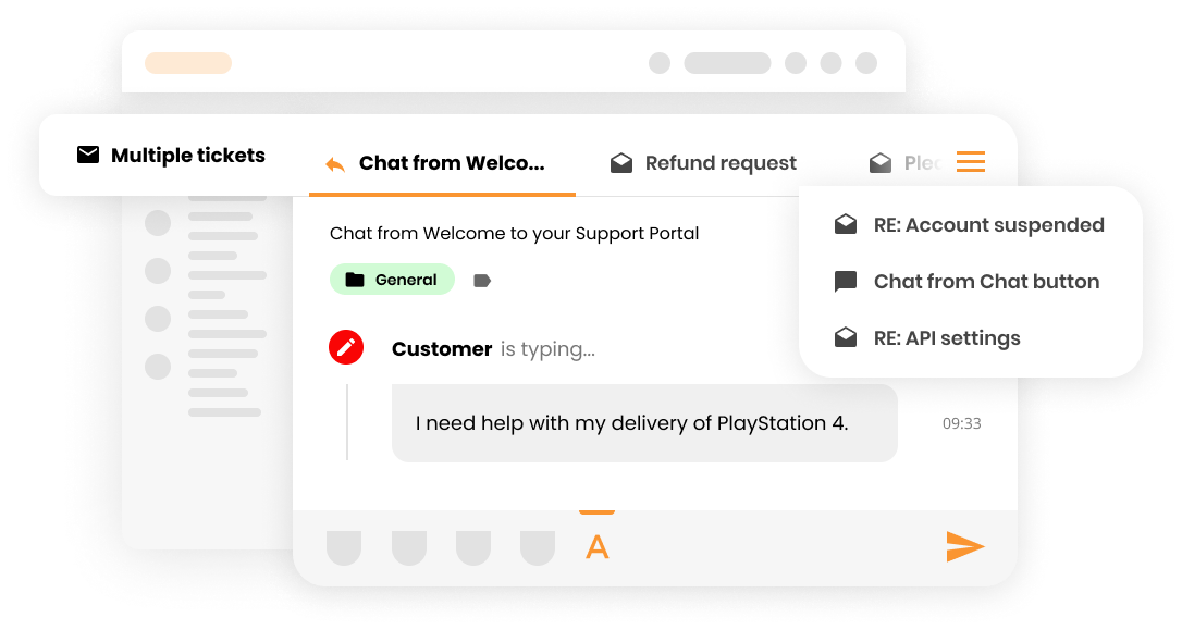 Funkcja wielu zgłoszeń w systemie obsługi zgłoszeń Help desk - LiveAgent