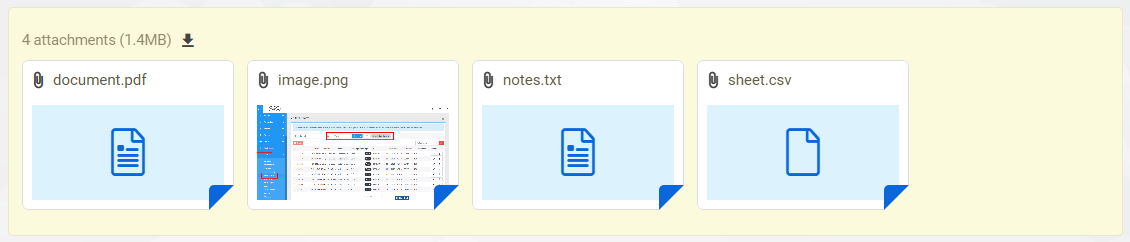 Przeprojektowany design załączników biletów LiveAgent