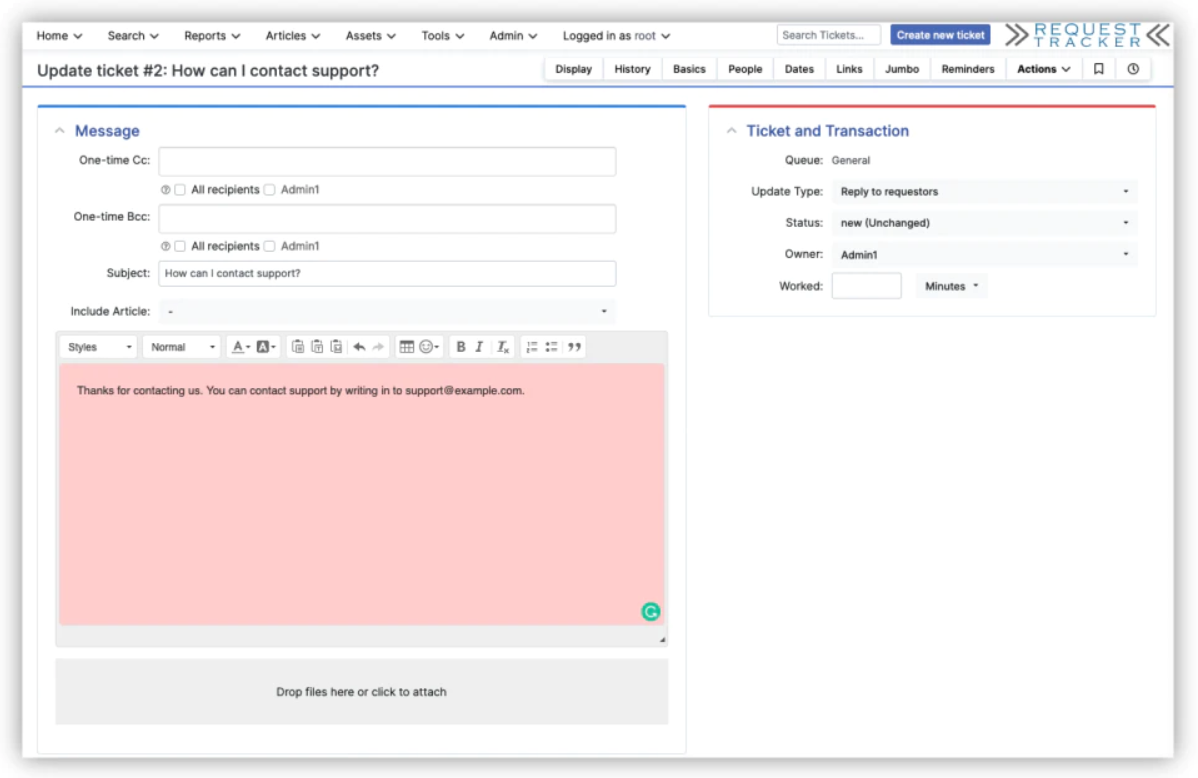 Request Tracker Systemy obsługi zgłoszeń open source