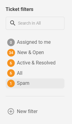 Zmienione domyślne filtry biletów LiveAgent