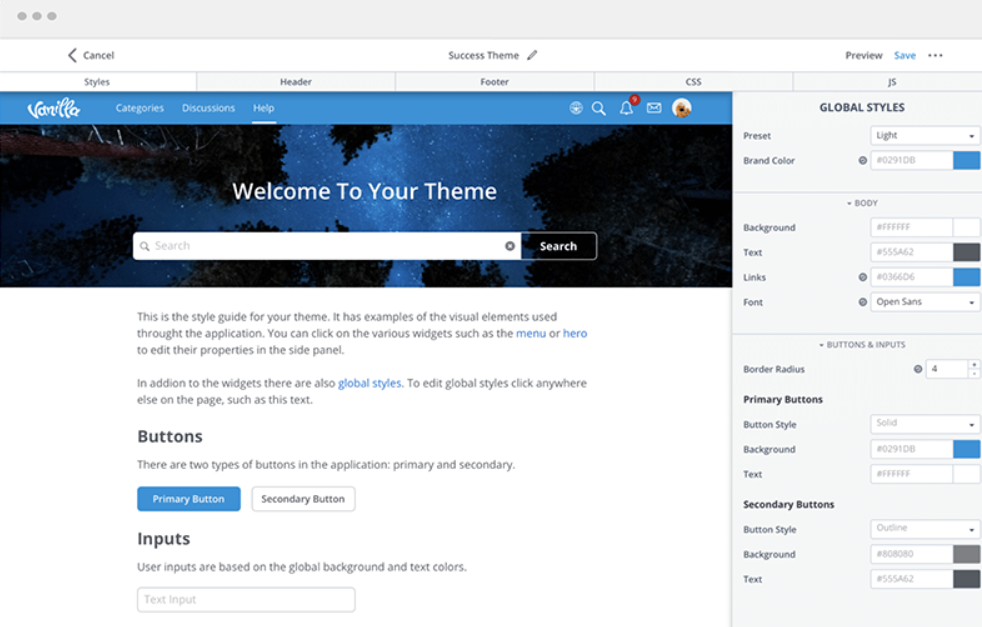 Dodatek motywu Vanilla