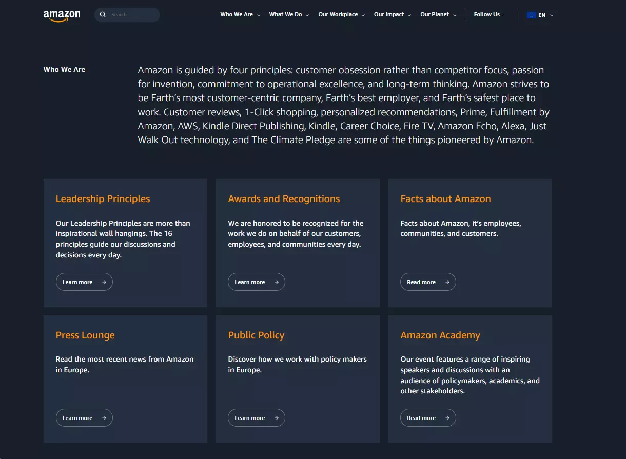 Zobowiązanie Amazon do zostania 'najbardziej skoncentrowaną na kliencie firmą na Ziemi' i ich wysiłki na rzecz zatrzymania zadowolonych klientów