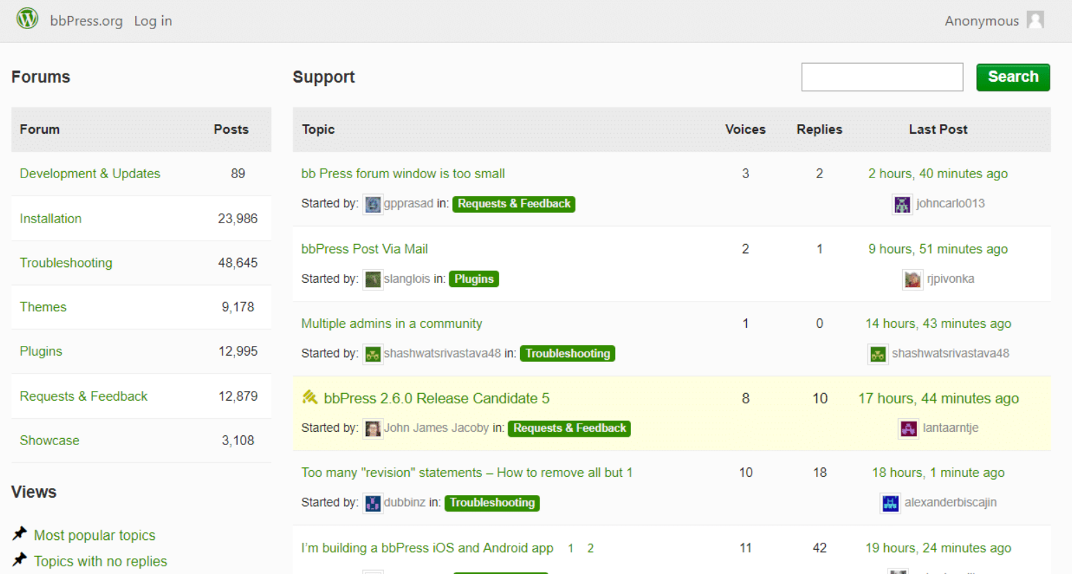 Wtyczka forum WordPress bbPress
