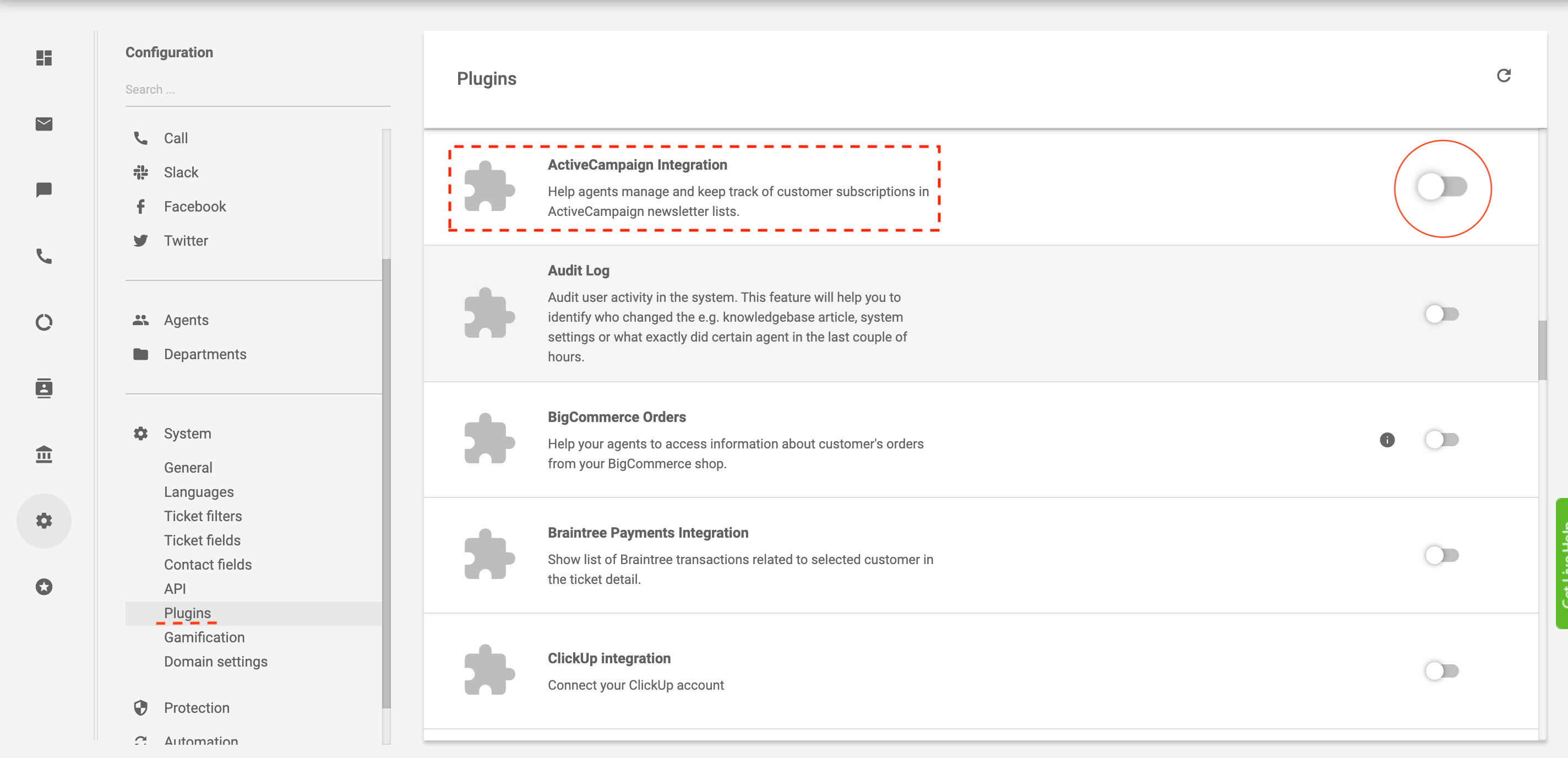 przykład integracji automatyzacji poczty e-mail w LiveAgent