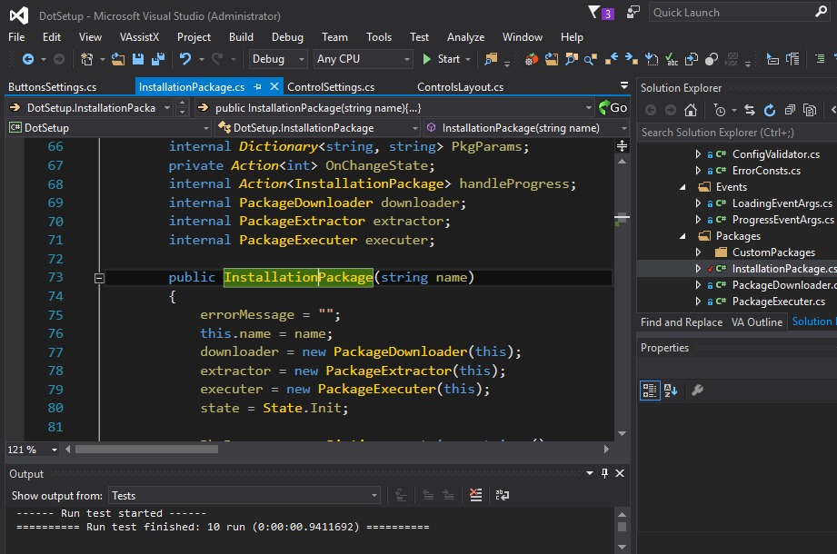 Przykład ręcznej instalacji systemu w Microsoft Visual Studio