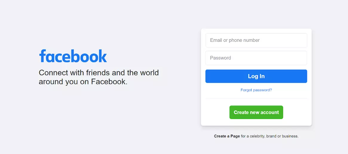 Strona główna Facebook