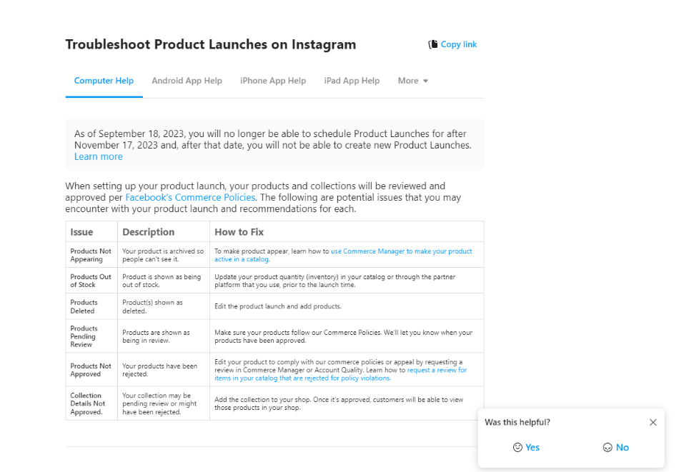 Rozwiązywanie problemów Instagram