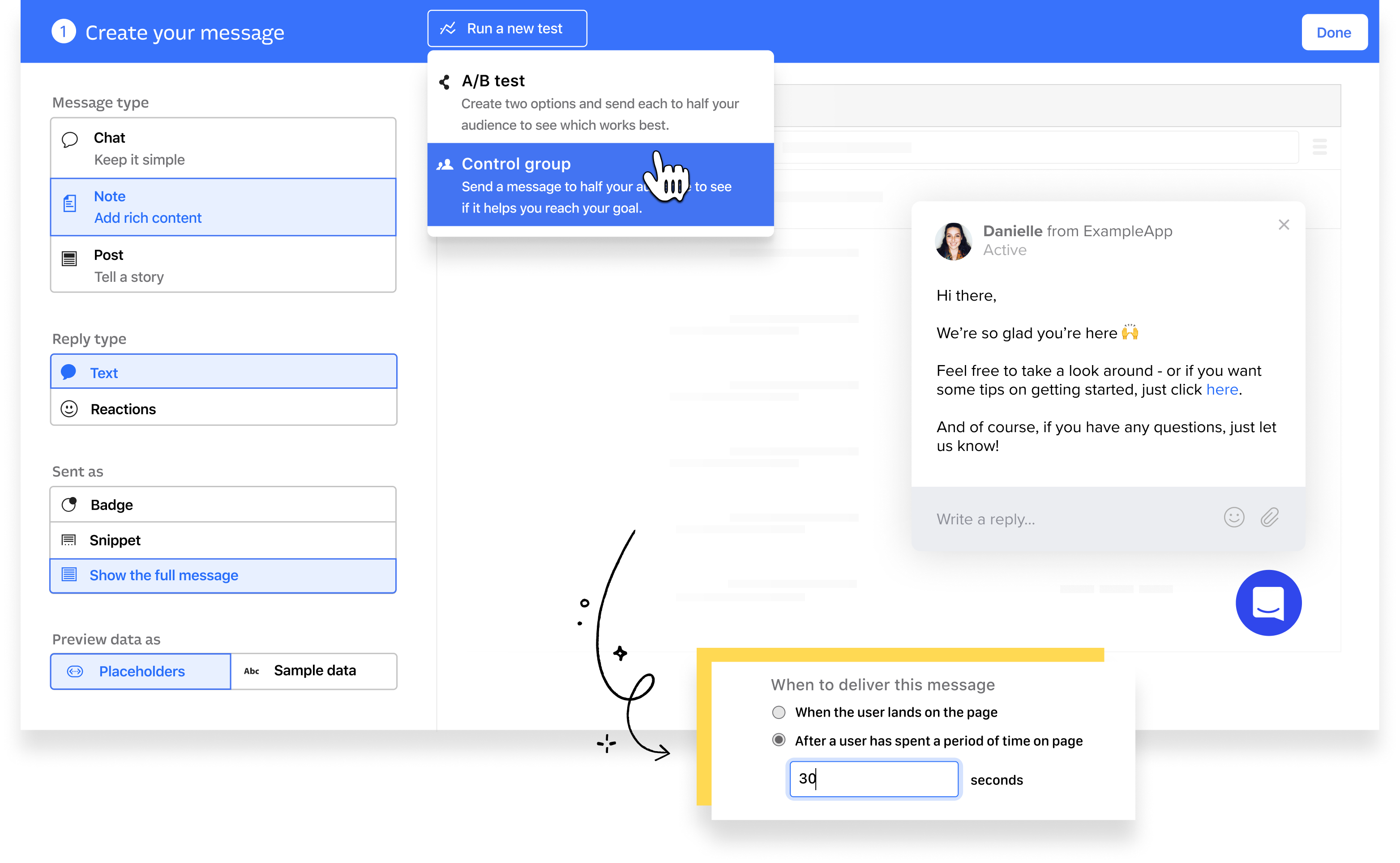 Trwający czat na żywo Intercom