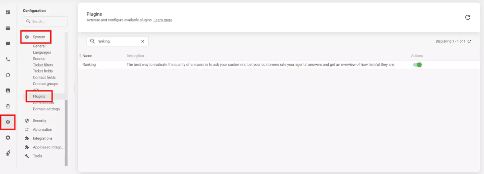 Obraz pokazujący ustawienia ankiety po czacie w oprogramowaniu czatu na żywo LiveAgent.