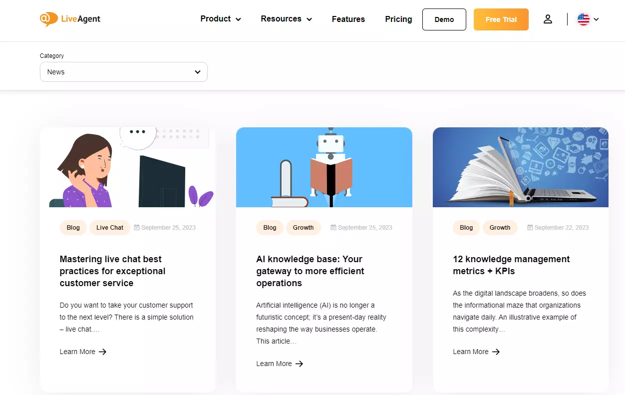 Wiadomości LiveAgent