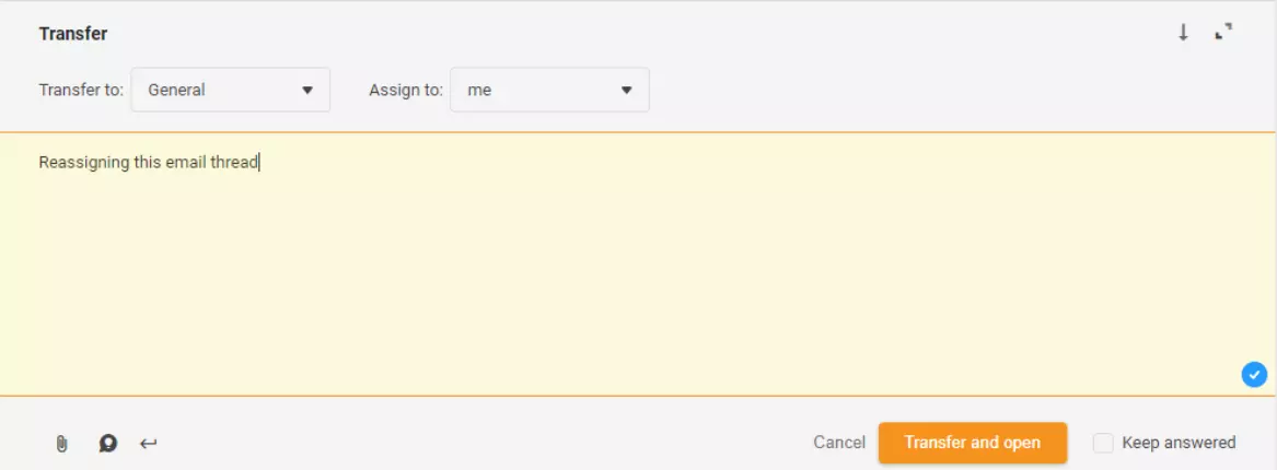 Ponowne przypisanie wątku e-mail w LiveAgent