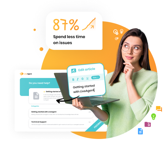 Oszczędzaj czas dzięki LiveAgent