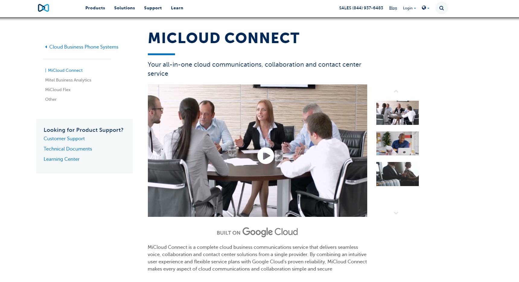 MiCloud Connect provider website