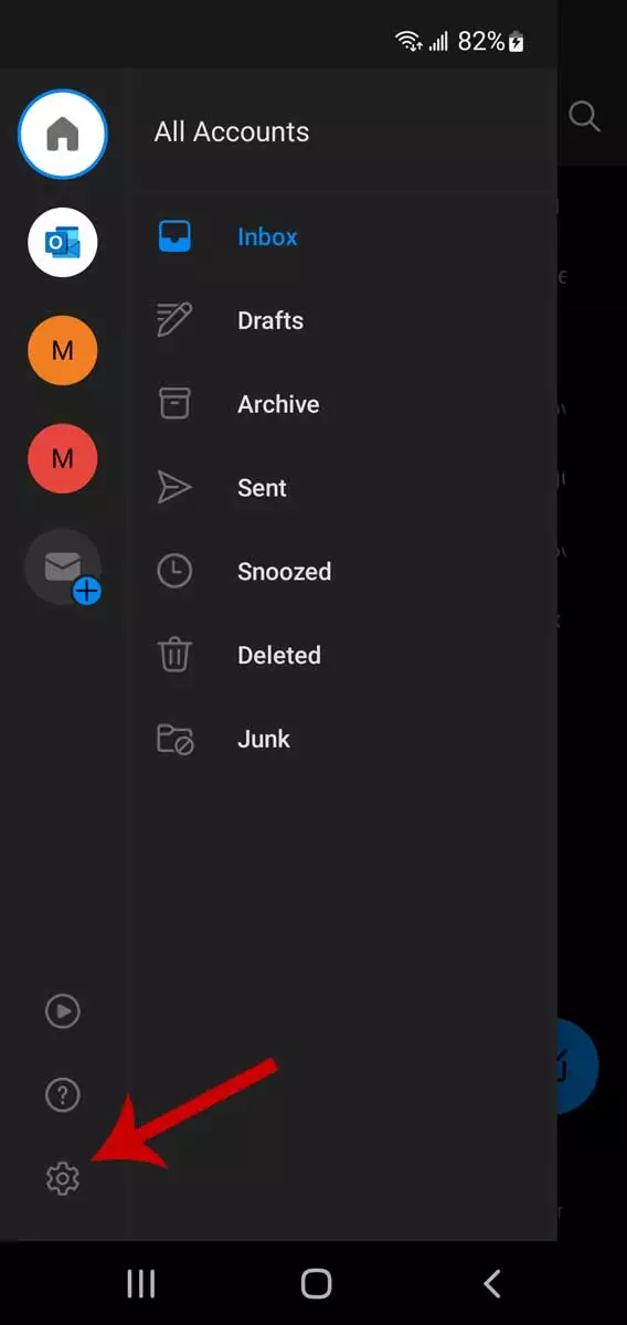 Tworzenie wątków e-mail w Outlooku na urządzeniach mobilnych, krok 2