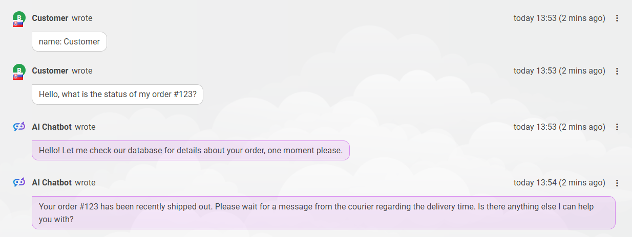 Interfejs czatu mediów społecznych i chatbota