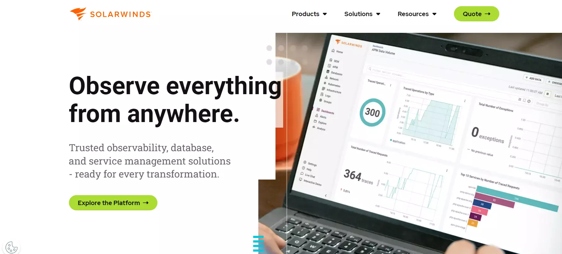 Strona główna SolarWinds - Zwiększ produktywność dzięki tej alternatywie Spiceworks