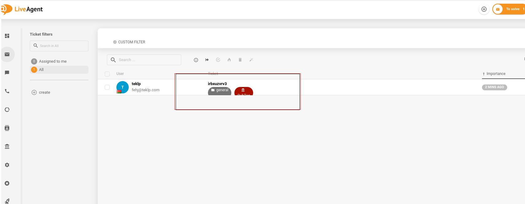 Uszkodzony projekt etykiet w LiveAgent
