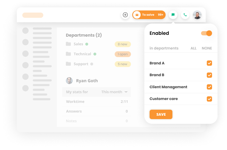 Przykład dystrybucji czatu