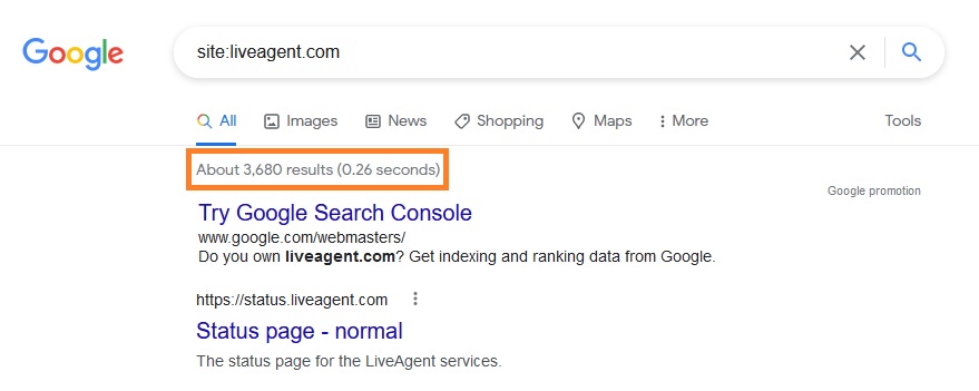 Indeksowanie LiveAgent