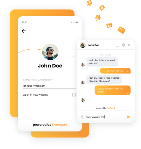 Strona główna mobilnego oprogramowania help desk