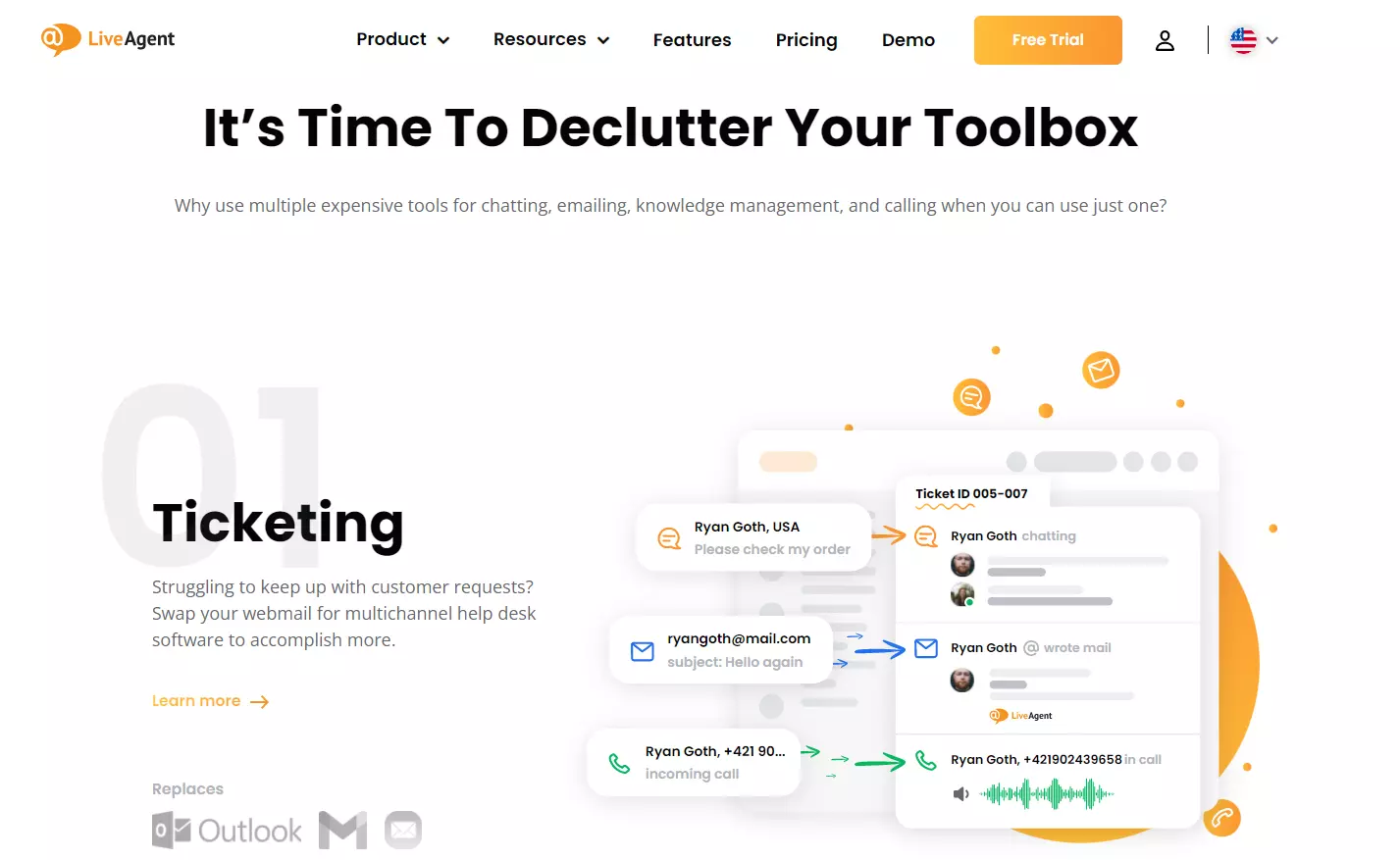 Strona wycieczki LiveAgent - ticketing