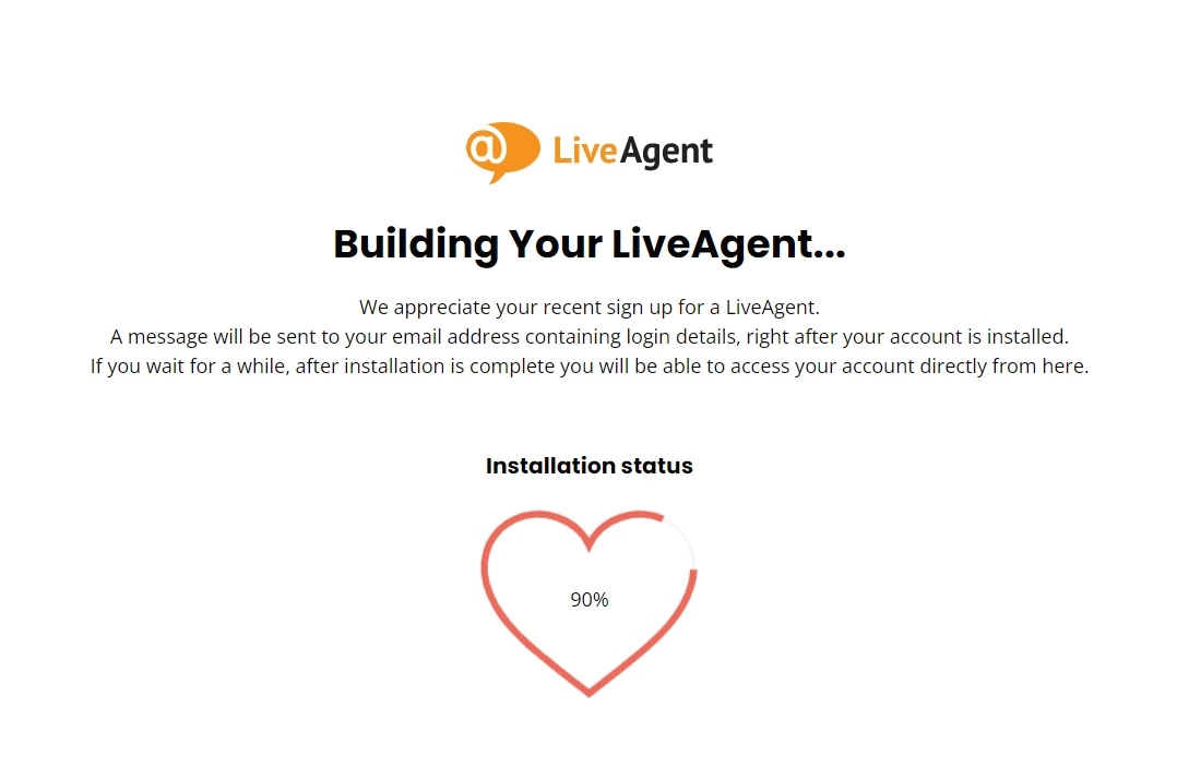 Status instalacji LiveAgent
