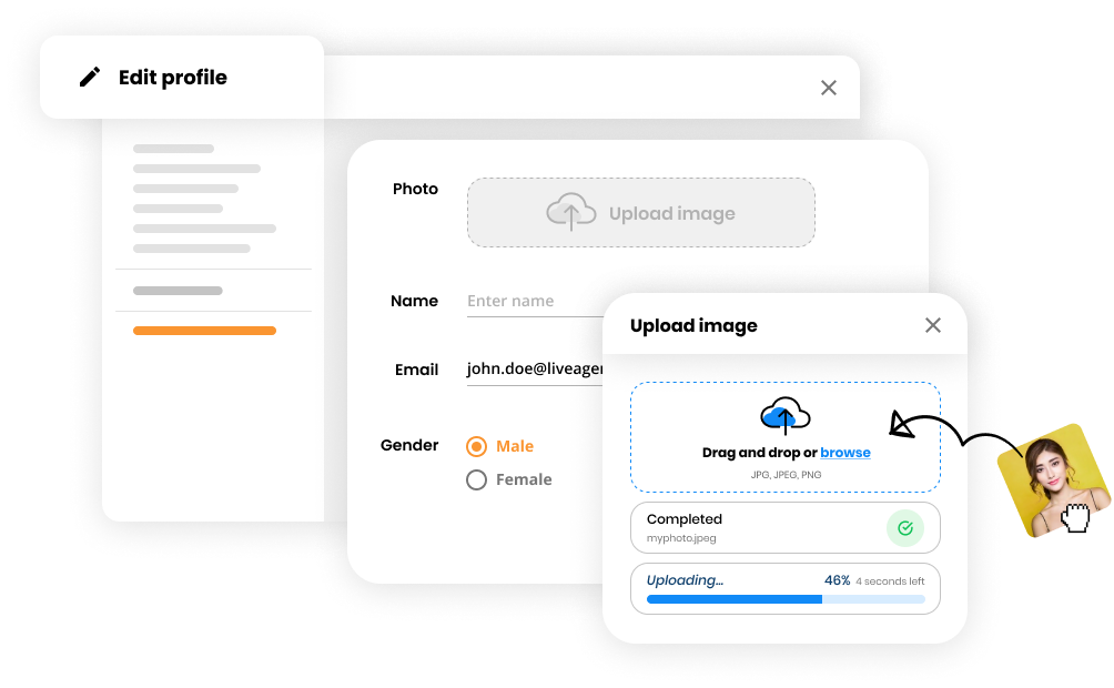 Edycja profilu agenta wsparcia lub klienta w oprogramowaniu Help desk - LiveAgent