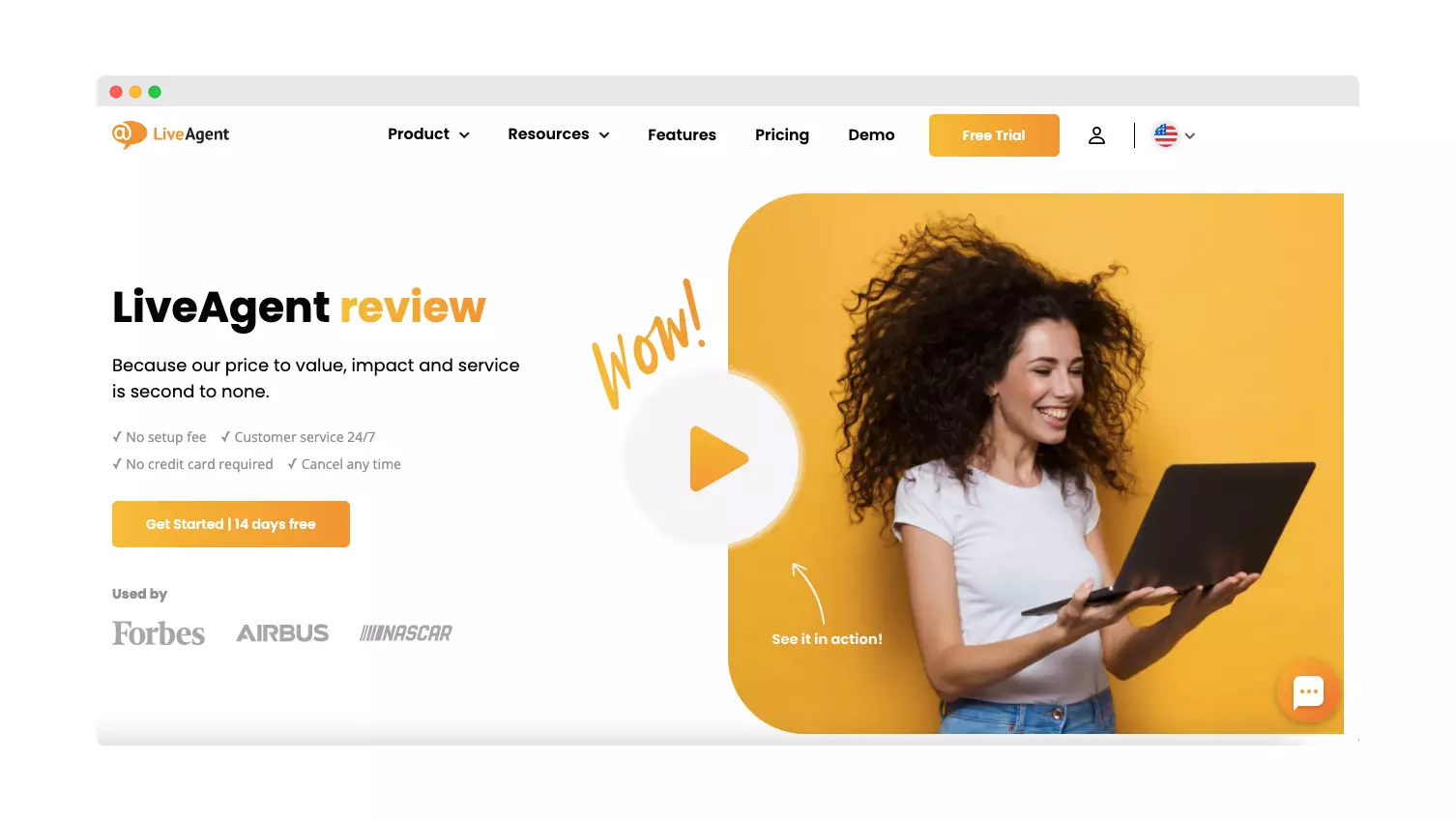 Strona docelowa Live Agent