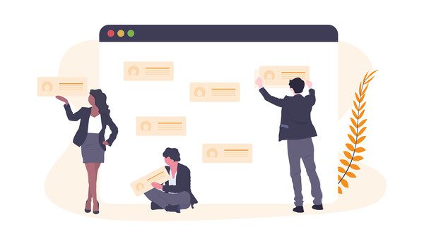 ilustracja profili klientów marketingu cyfrowego