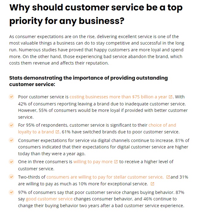 Przykład formatowania tekstu w LiveAgent