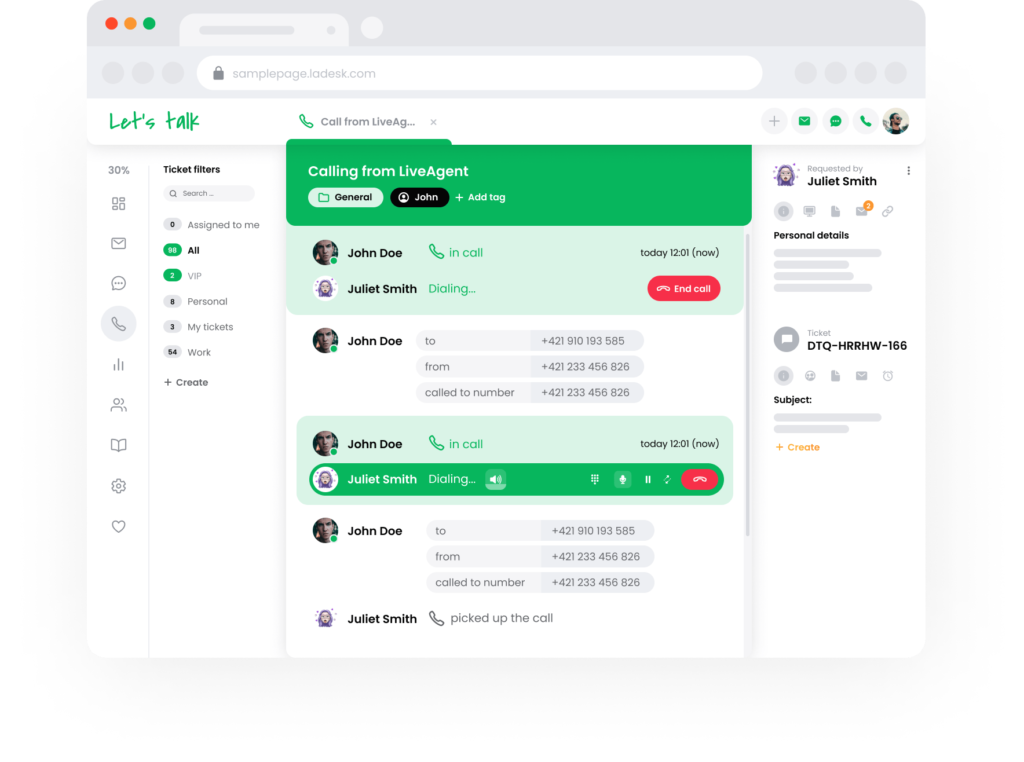 Oprogramowanie LiveAgent Call Center
