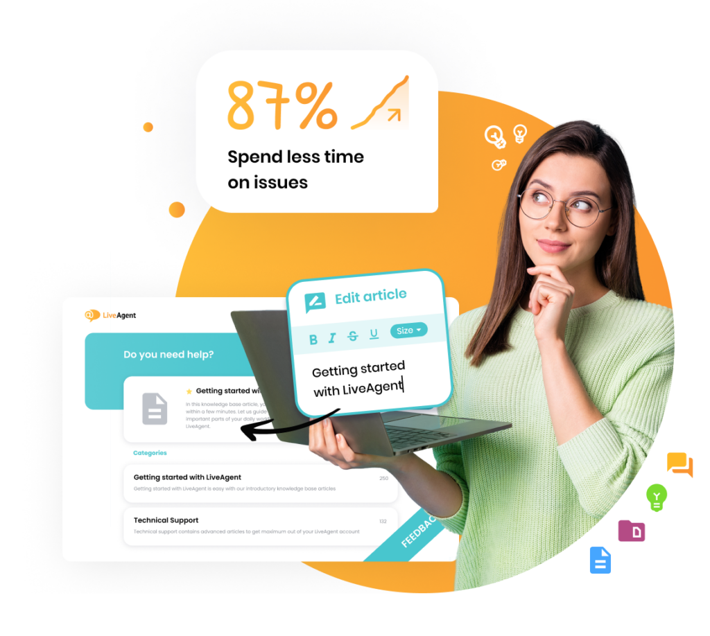 Oprogramowanie bazy wiedzy firmy LiveAgent