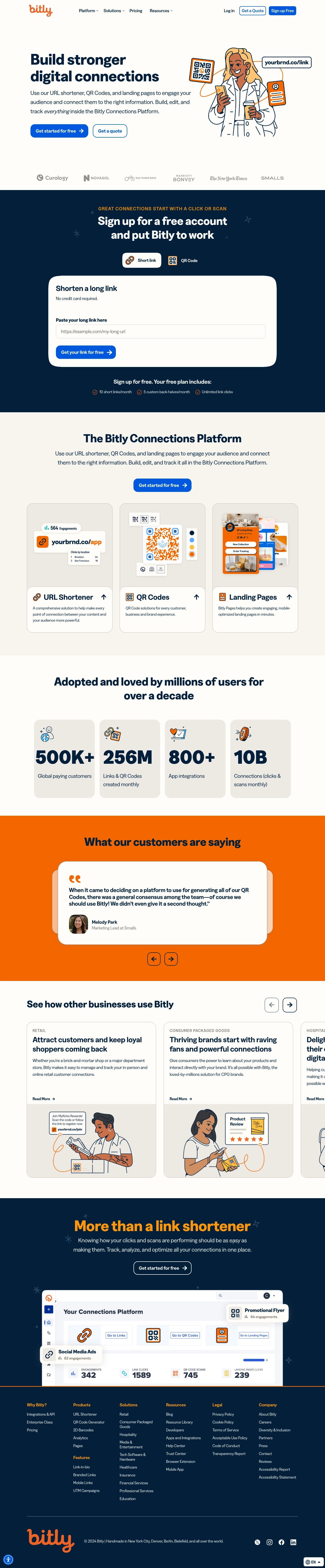 Kontakty Bitly Help Desk