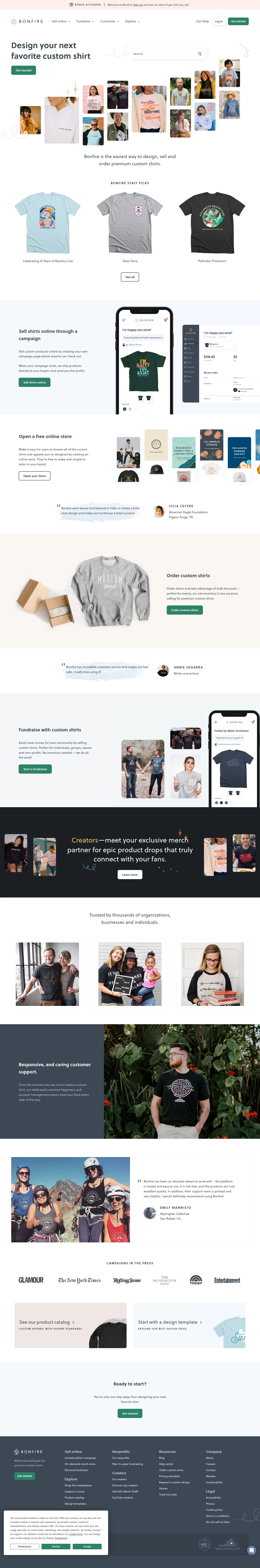 Dane kontaktowe do działu pomocy Bonfire