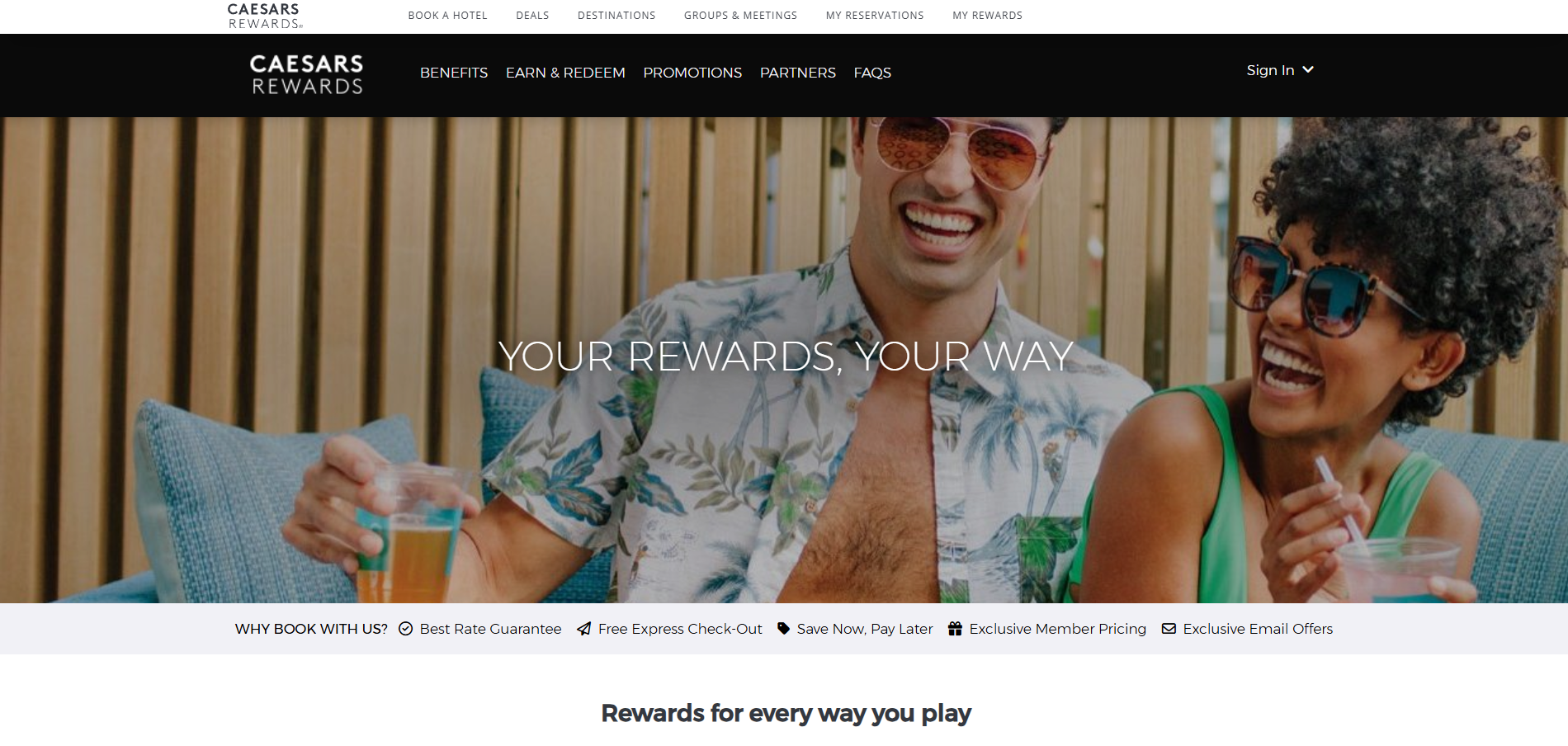 Kontakty Caesars Rewards Help Desk