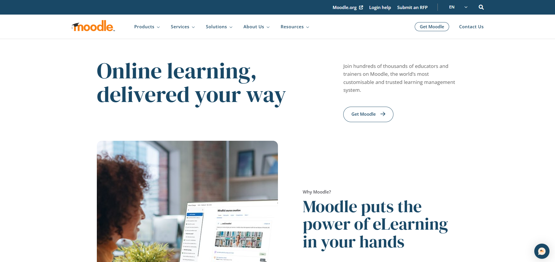 Kontakty Helpdesku Moodle
