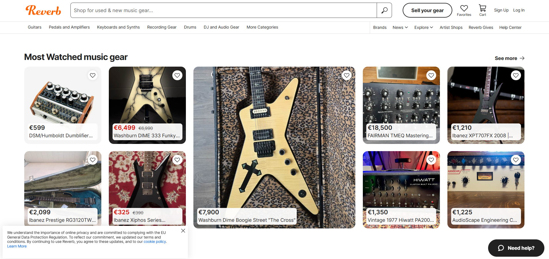 Kontakty Helpdesku Reverb