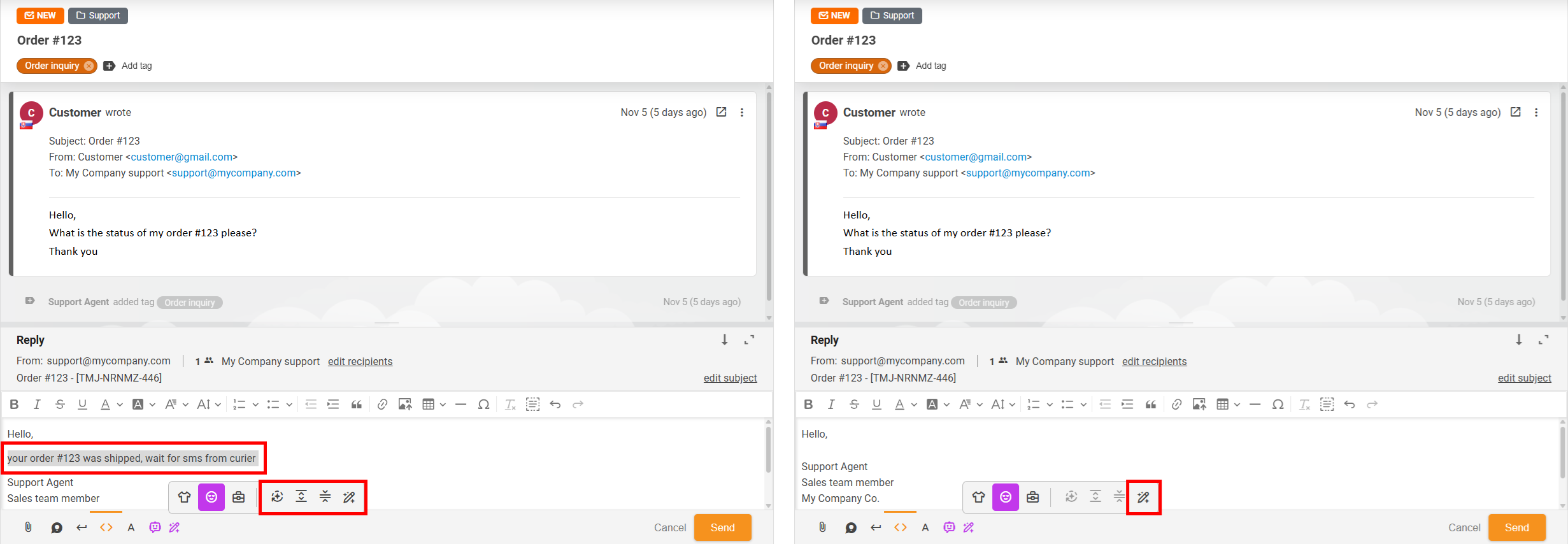 Sposoby korzystania z Ulepszacza odpowiedzi AI