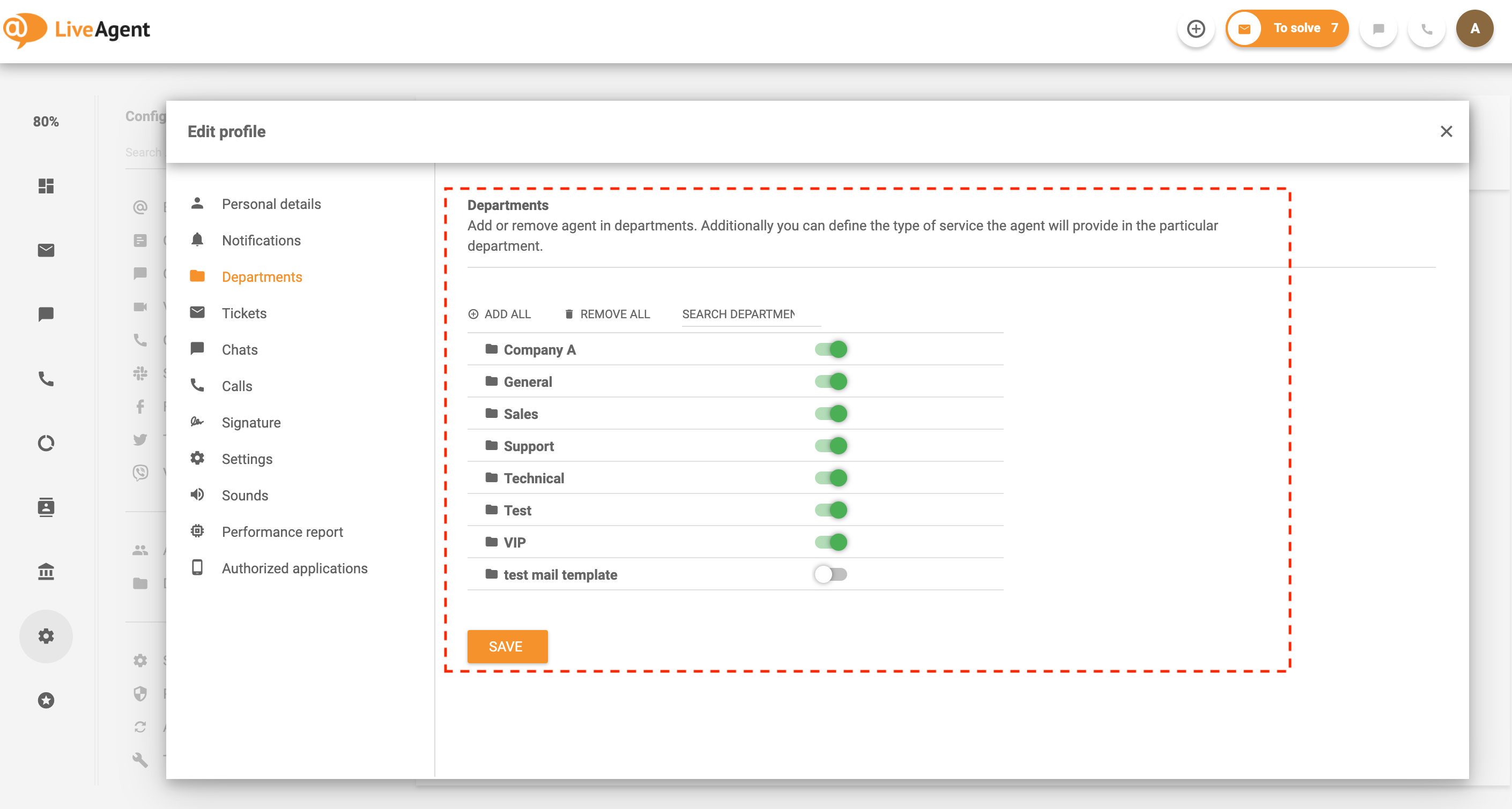 Przypisz agentów do departamentów